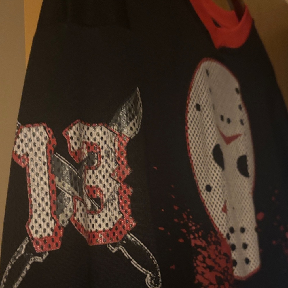 Men's Graphic Black and Red Dress Shirt - Picture 2 of 4